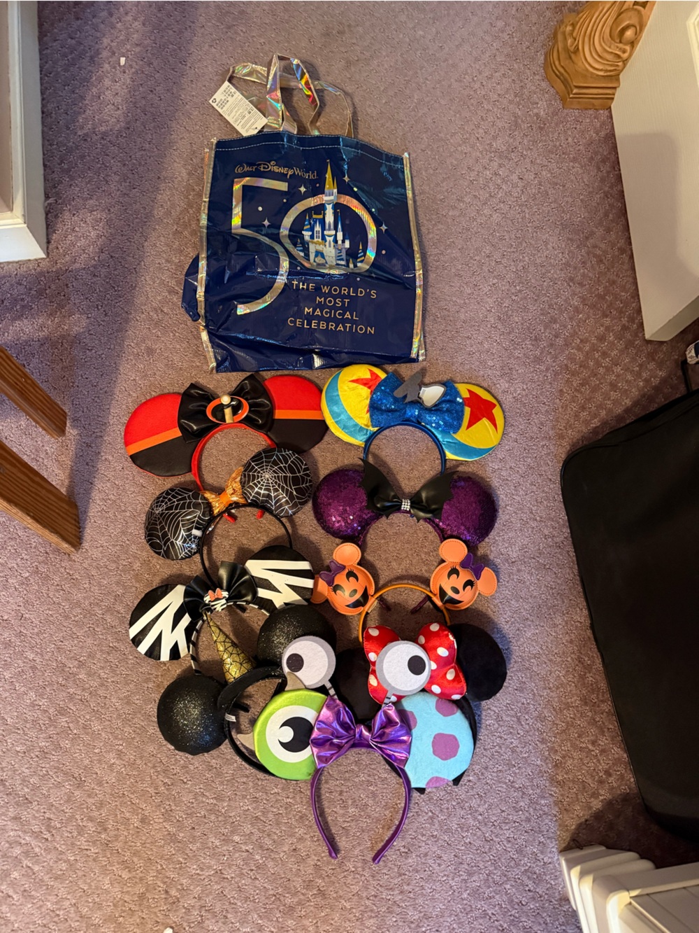 Disney Minnie & Character Ear Headband Lot - Colorful Assortment
